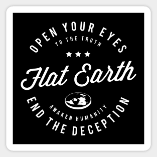 Flat Earth Awaken Humanity 2 Sticker